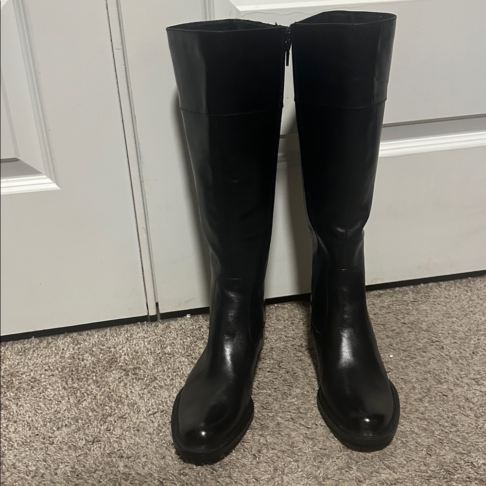 Born Black Heeled Boots